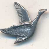 Flying Canada Goose
